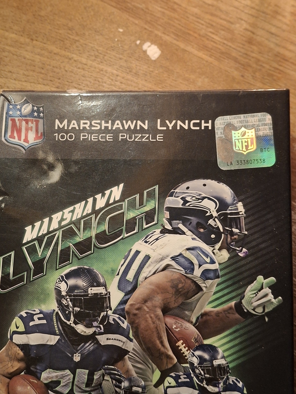 NFL Marshawn Lynch Jigsaw Puzzle - Green & Black Team Artwork